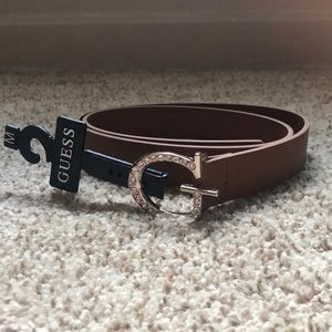 Guess belt brown sz medium